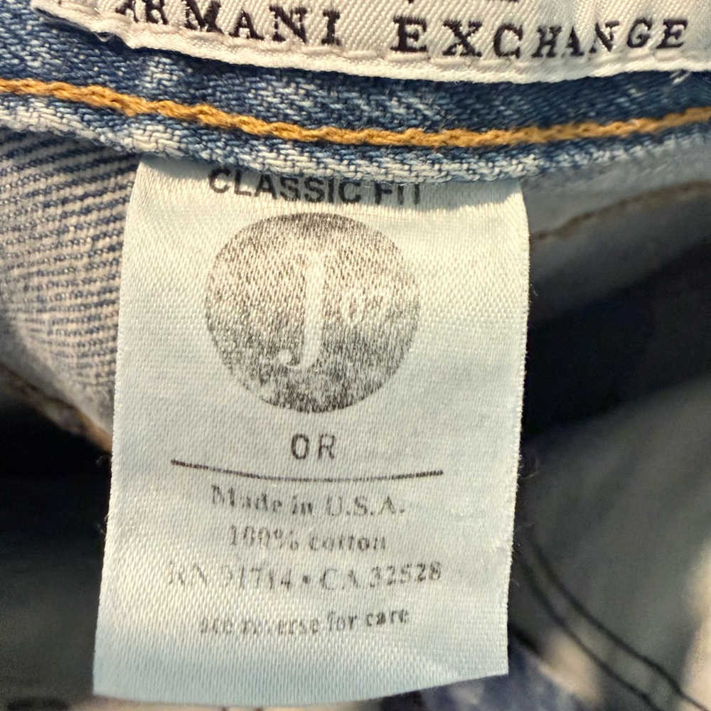 Vintage Armani Exchange Light Blue High Rise Women Jeans, 0 Regular - Picture 6 of 6